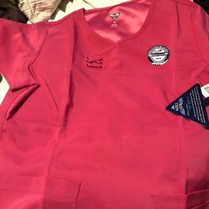 Koi scrub tops the black & pink NWT, the gray NWOT